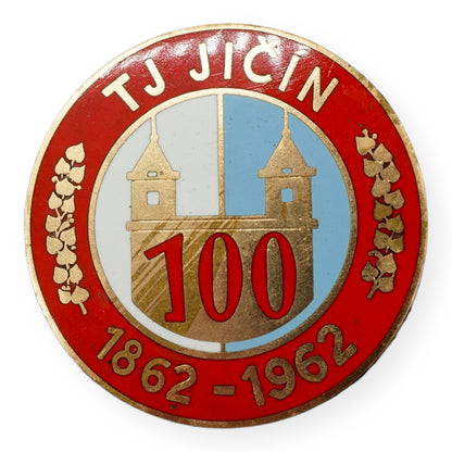 Odznak - vyznamenání TJ JIČÍN 1862-1962 (x15066)