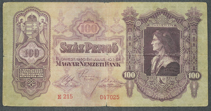 100 PENGÖ - SZÁZ PENGÖ 1930