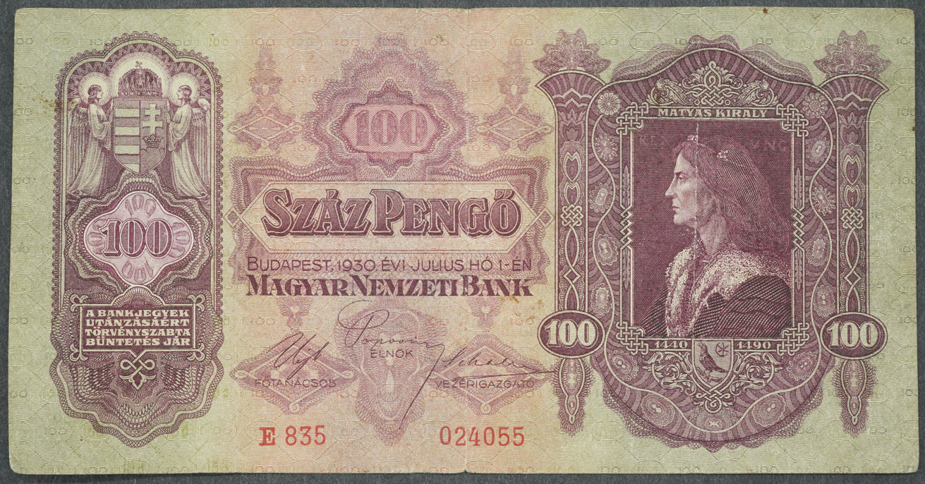 100 PENGÖ - SZÁZ PENGÖ 1930