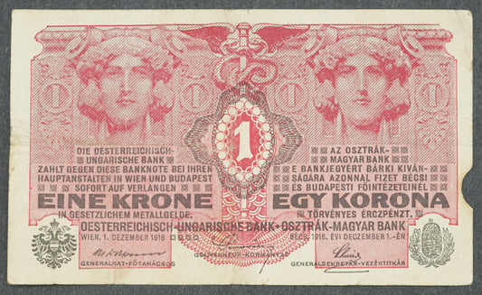 Rakousko - 1 krone 1916