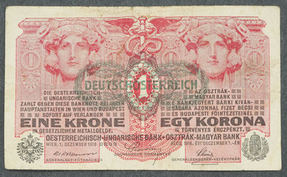 Rakousko - 1 krone 1916 přetisk