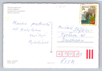 Pohlednice BALATON - GREETING FROM LAKE BALATON (x16148)