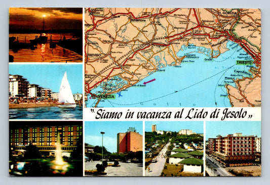 Pohlednice SIAMO IN VACANZA AL LIDO DI JESOLO (x16198)