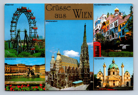 Pohlednice GÜSSE AUS WIEN, VÍDEŇ (x16289)