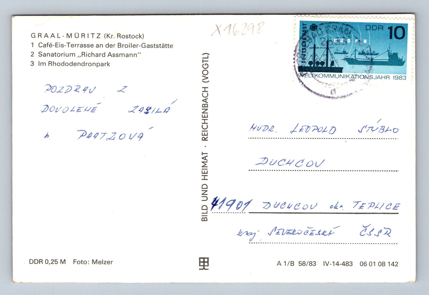 Pohlednice GRAAL - MÜRITZ (x16298)