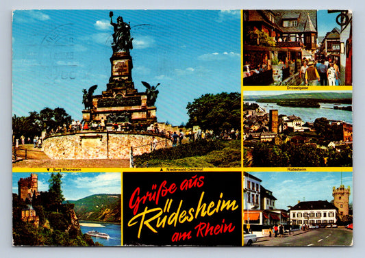 Pohlednice GRÜẞE AUS RÜDESHEIM AM RHEIN (x16300)