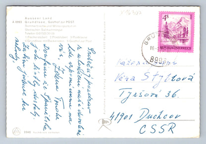 Pohlednice GASTHOF ZUR POST, GRUNDLSEE (x16307)