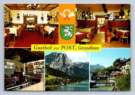 Pohlednice GASTHOF ZUR POST, GRUNDLSEE (x16307)
