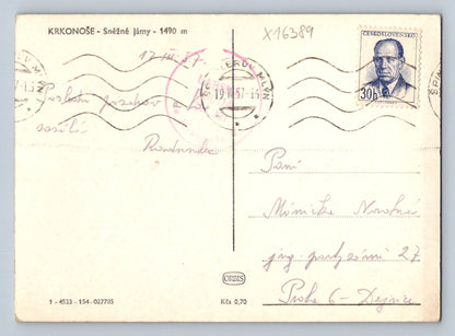 Pohlednice KRKONOŠE - SNĚŽNÉ JÁMY (x16389)