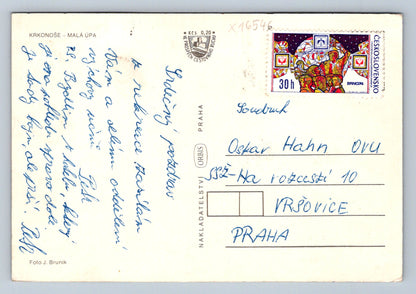 Pohlednice MALÁ ÚPA - KRKONOŠE (x16546)