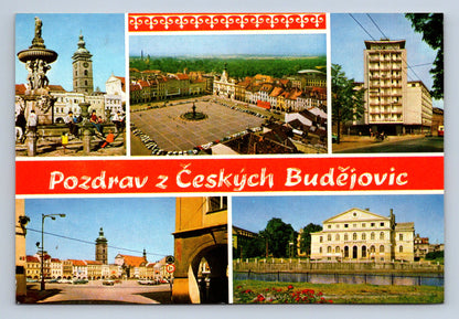 Pohlednice POZDRAV Z ČESKÝCH BUDĚJOVIC (x16577)
