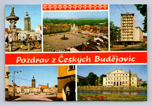 Pohlednice POZDRAV Z ČESKÝCH BUDĚJOVIC (x16577)