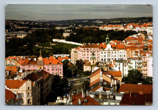 Pohlednice POHLED Z VĚŽE KOSTELA SV VÁCLAVA PRAZE VRŠOVICÍCH (x16643)