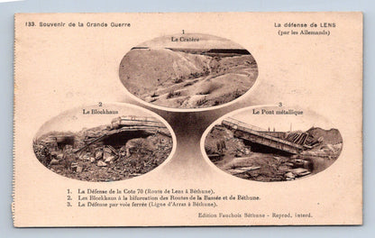 Pohlednice SOUVENIR DE LA GRANDE GUERRE - LENS (x16744)