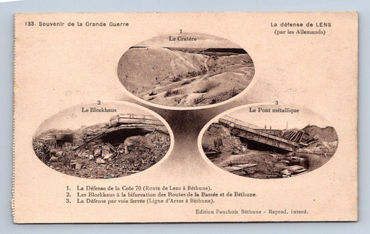 Pohlednice SOUVENIR DE LA GRANDE GUERRE - LENS (x16744)