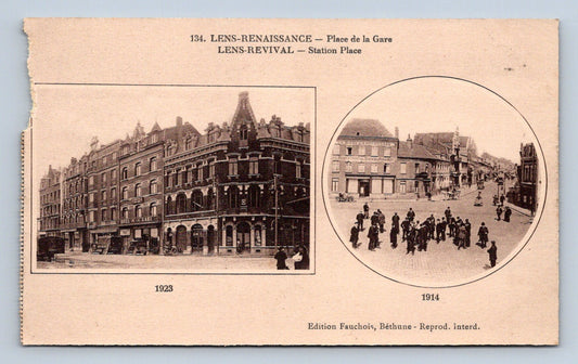 Pohlednice LENS -RENAISSANCE - PLACE DE LA GARE (x16745)
