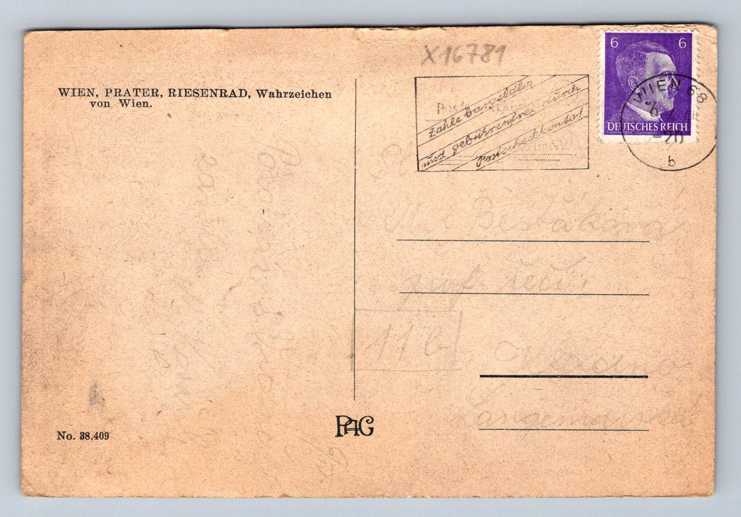 Pohlednice VÍDEŇ (x16781)