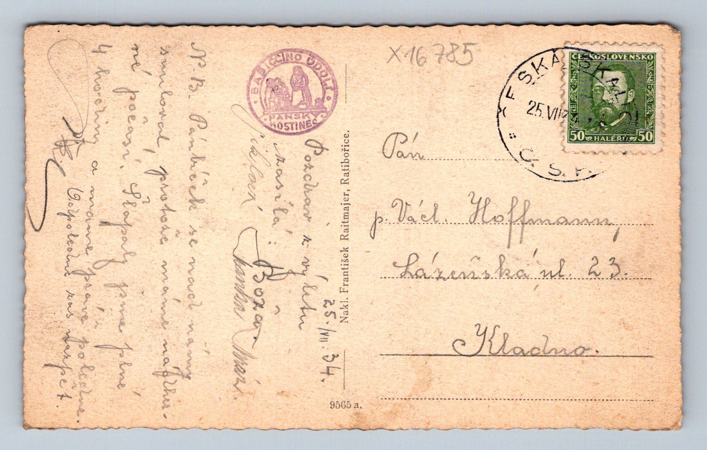 Pohlednice RATIBOŘICE BABIČČINO ÚDOLÍ (x16785)