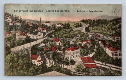 Pohlednice SAVANYUKÚT GYÓGYFÜRDO - KURORT SAUBERBRUNN (x16826)