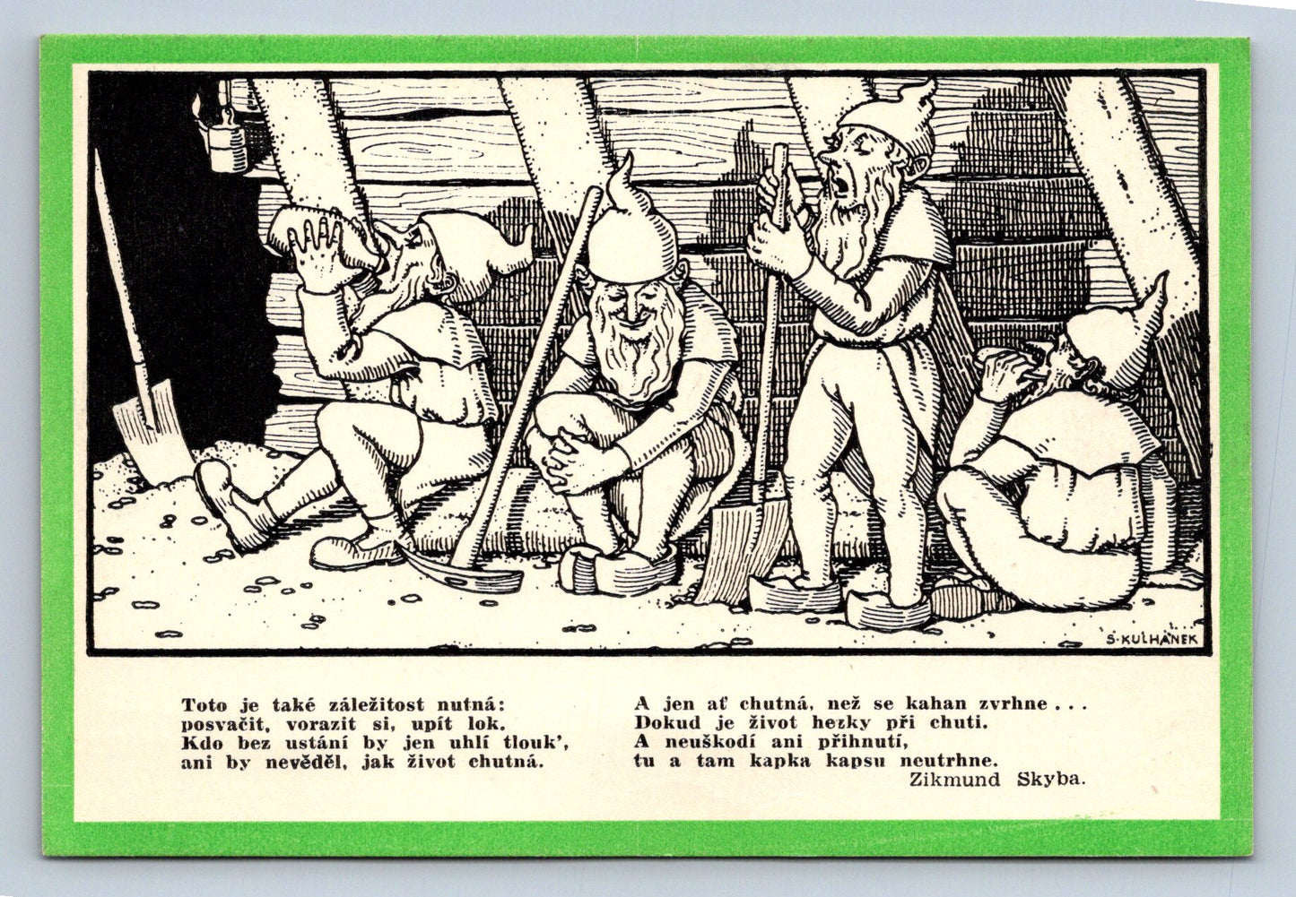 Pohlednice ZIKMUND SKYBA: POHLED S BÁSNÍ TRPASLICI (x16889)