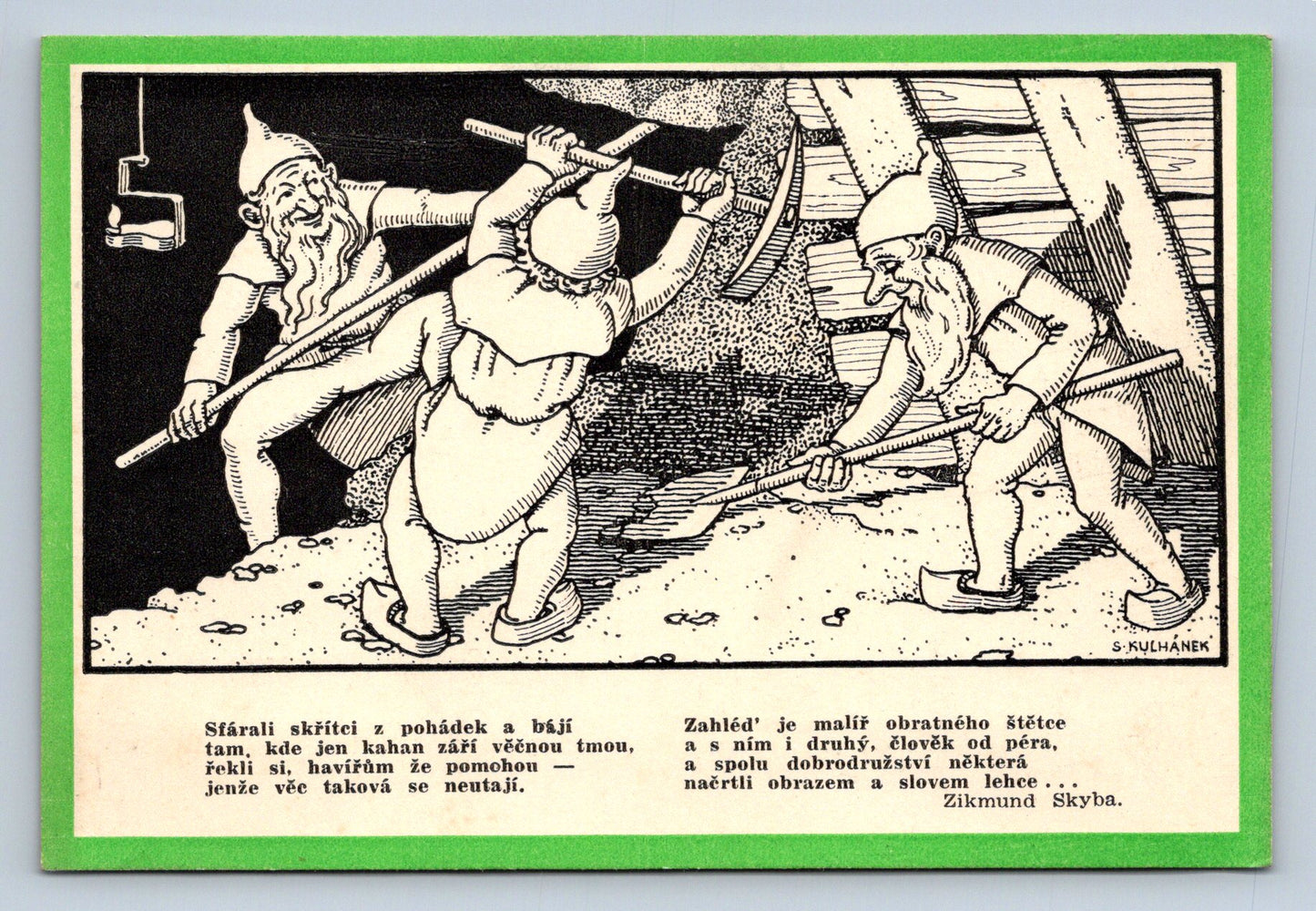 Pohlednice ZIKMUND SKYBA: POHLED S BÁSNÍ TRPASLICI (x16891)