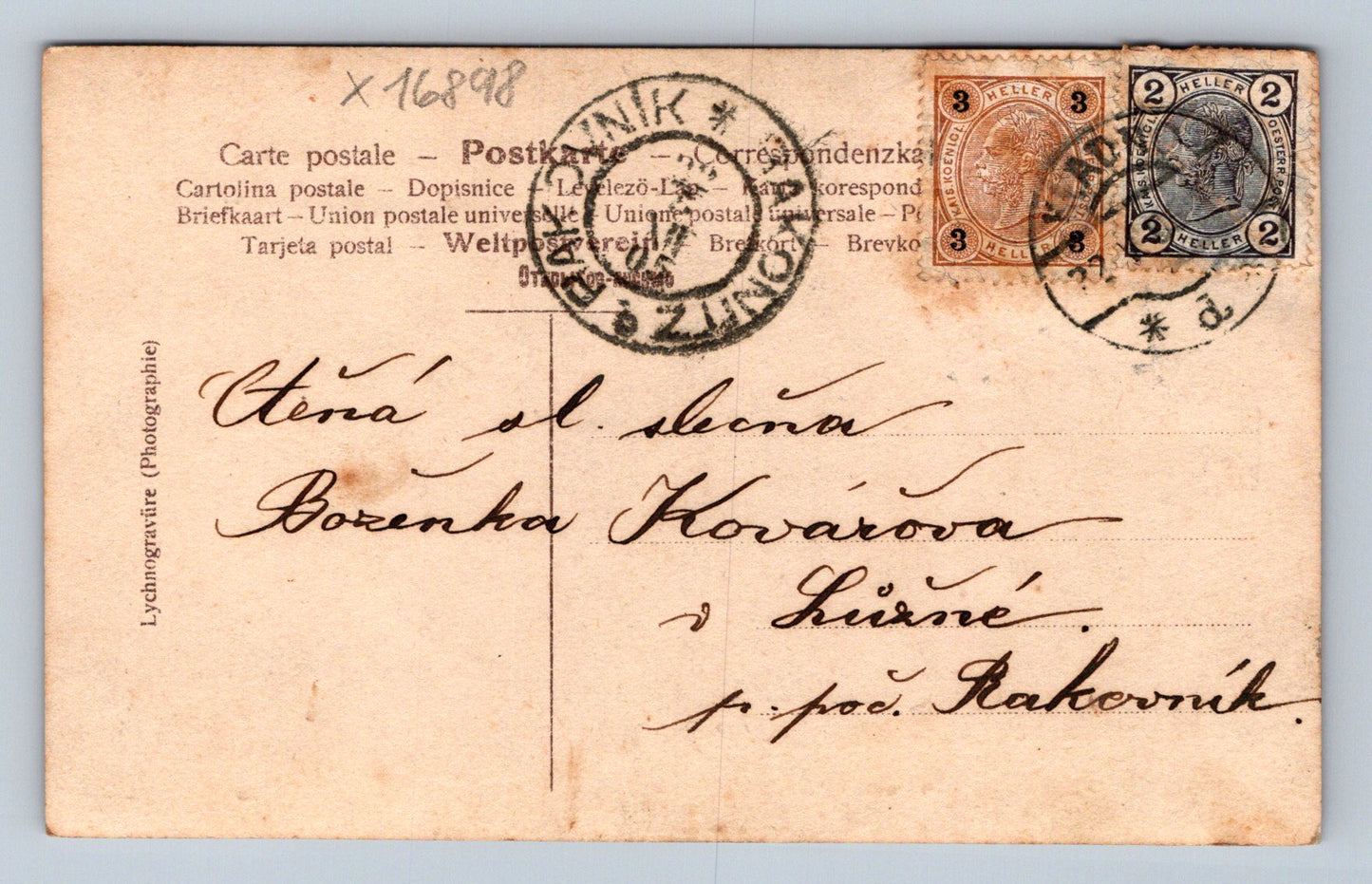 Pohlednice LÁSKA SECESE (x16898)