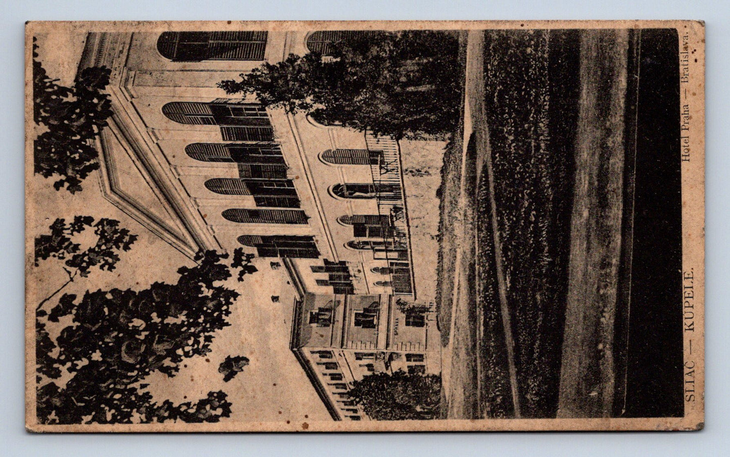 Pohlednice SLIAČ - KÚPELE, HOTEL PRAHA - BRATISLAVA (x16930)