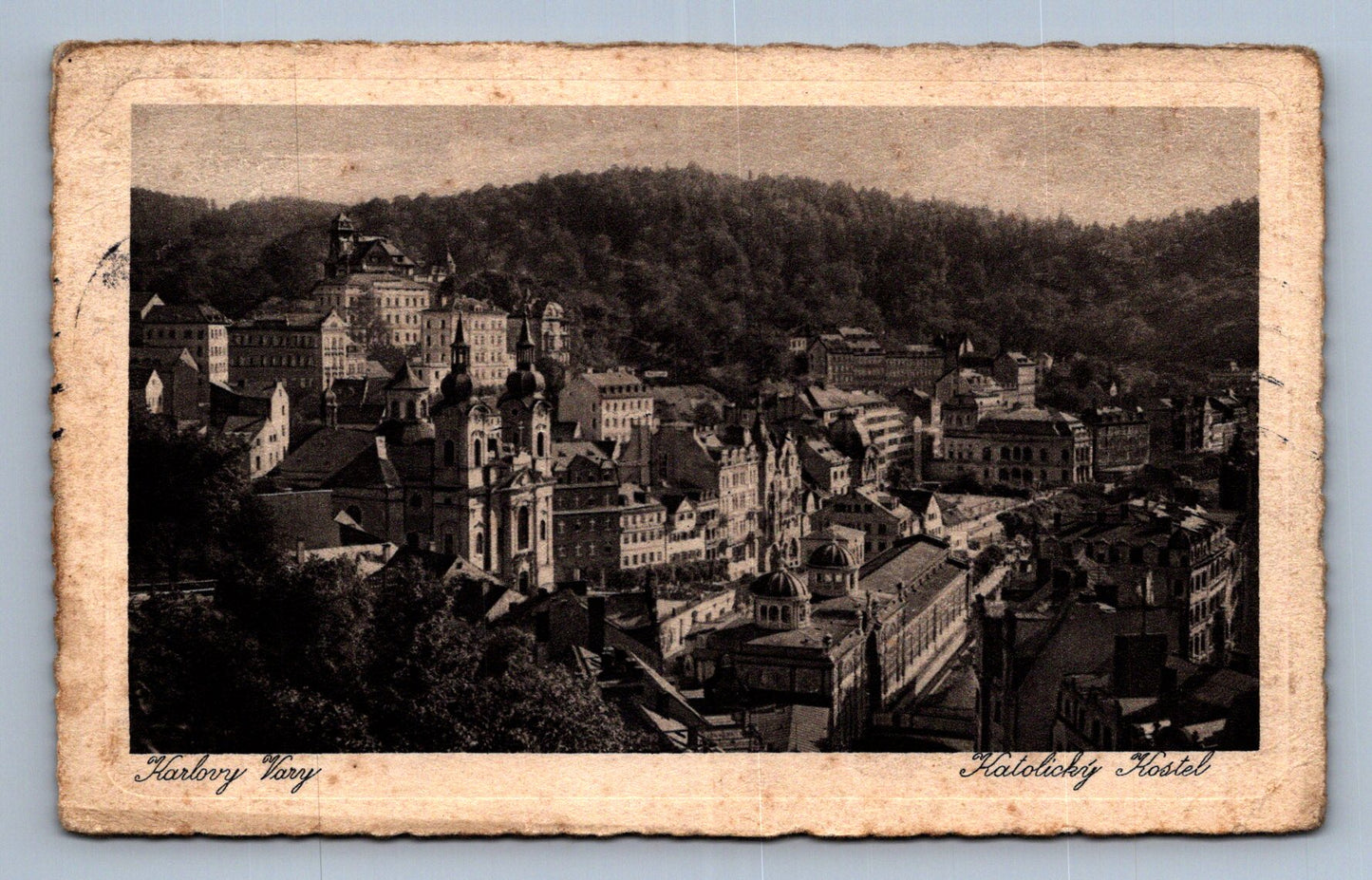 Pohlednice Karlovy Vary - Katolický kostel (JN161)