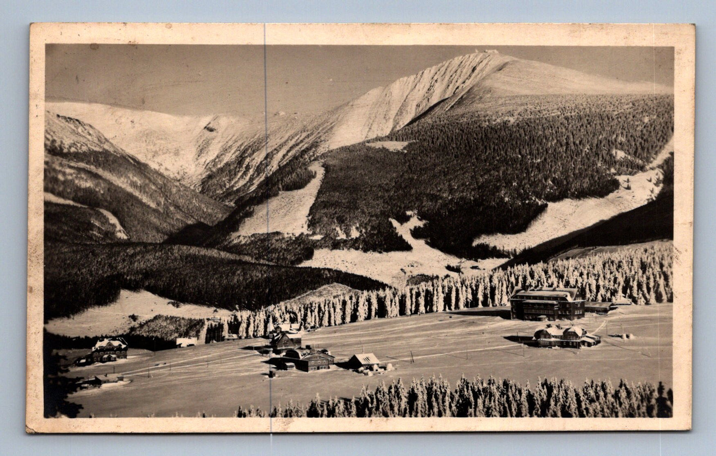 Pohlednice Krkonoše - Bobí Louky se Sněžkou (JN167)