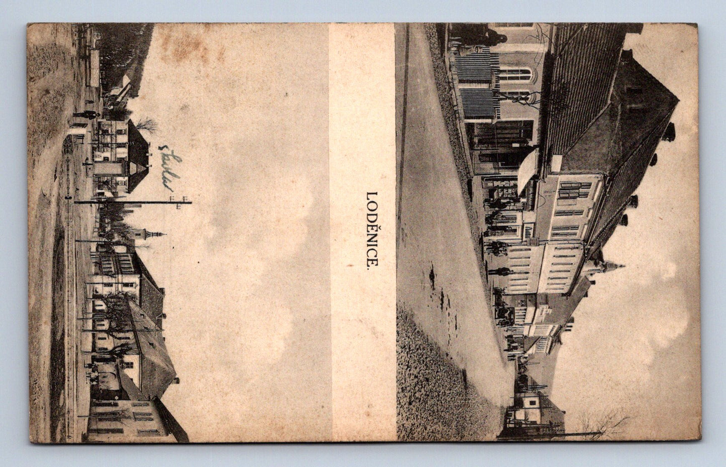 Pohlednice Loděnice -škola (JN205)