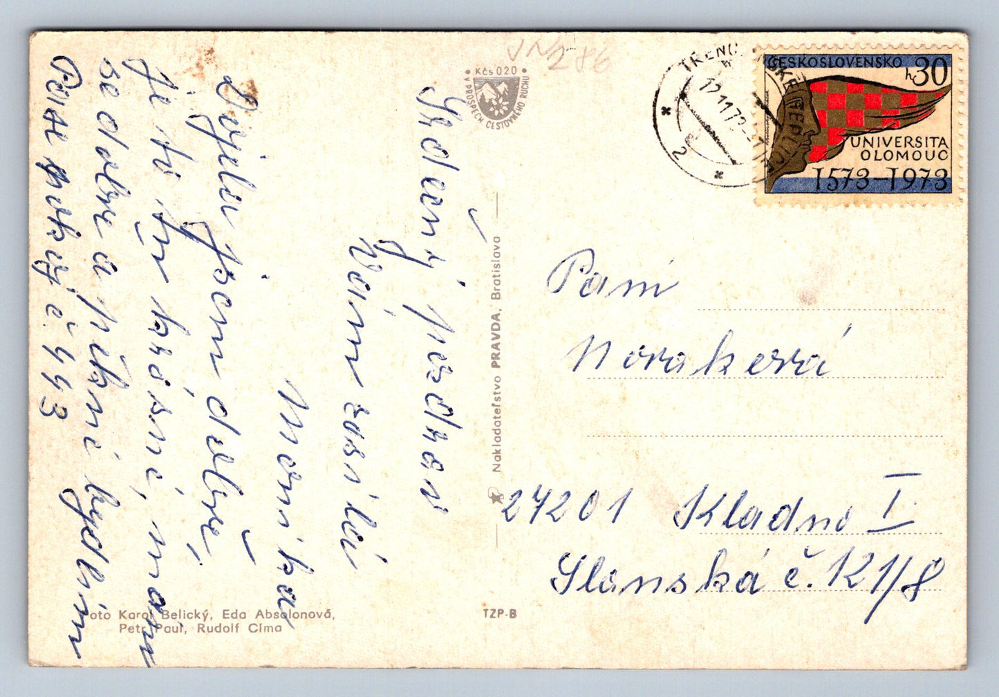 Pohlednice Trenčianské Teplice - sídliště (JN286)