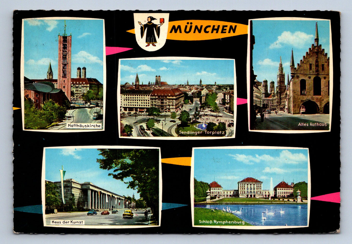 Pohlednice München - 5 obrázků (JN304)