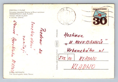 Pohlednice Plzeň - přípitek z Plzně (JN307)