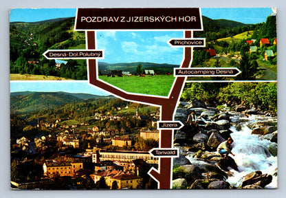 Pohlednice Pozdrav z Jizerských hor - rozestník (JN310)