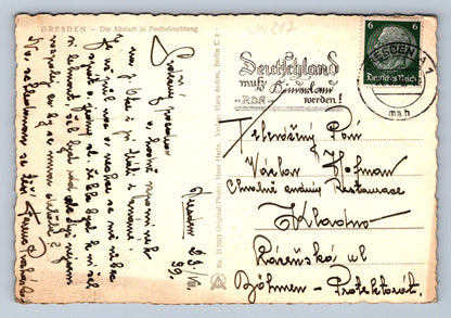 Pohlednice Dresden - Die Altstadt die Festbeleuchtung (JN317)