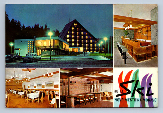 Pohlednice Nové Město na Moravě - hotel ski (JN329)