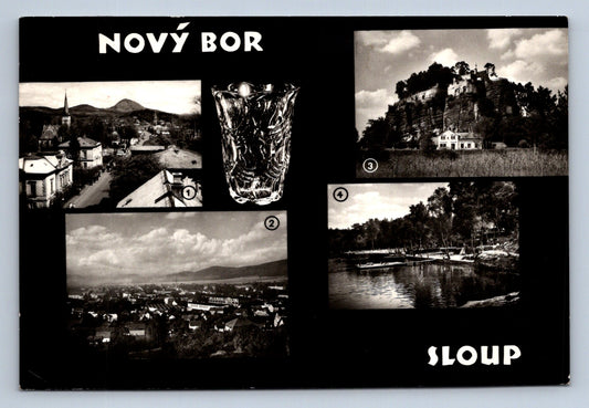 Pohlednice Nový Bor - 1.a 2. město (JN335)