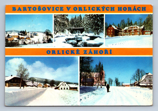 Pohlednice Bartošovice v Orlických horách - celkový pohled (JN336)