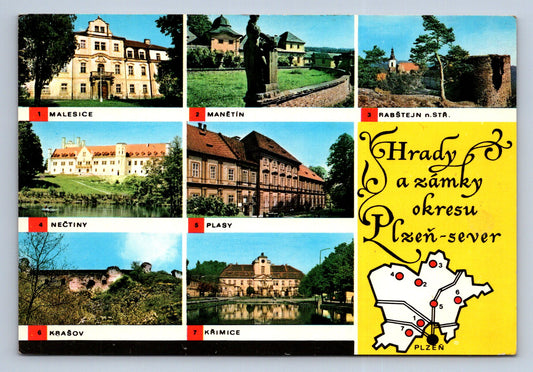 Pohlednice Hrady a zámky okresu Plzeň (JN366)