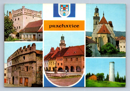Pohlednice Prachatice - celkový pohled (JN377)