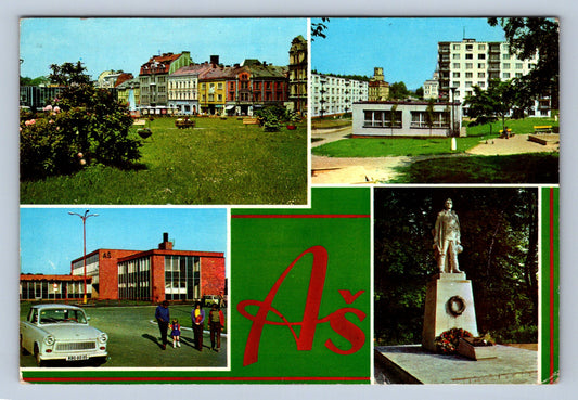 Pohlednice Aš - celkový pohled (JN394)