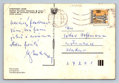 Pohlednice Mariánské lázně -náměstí K.G. (JN402)
