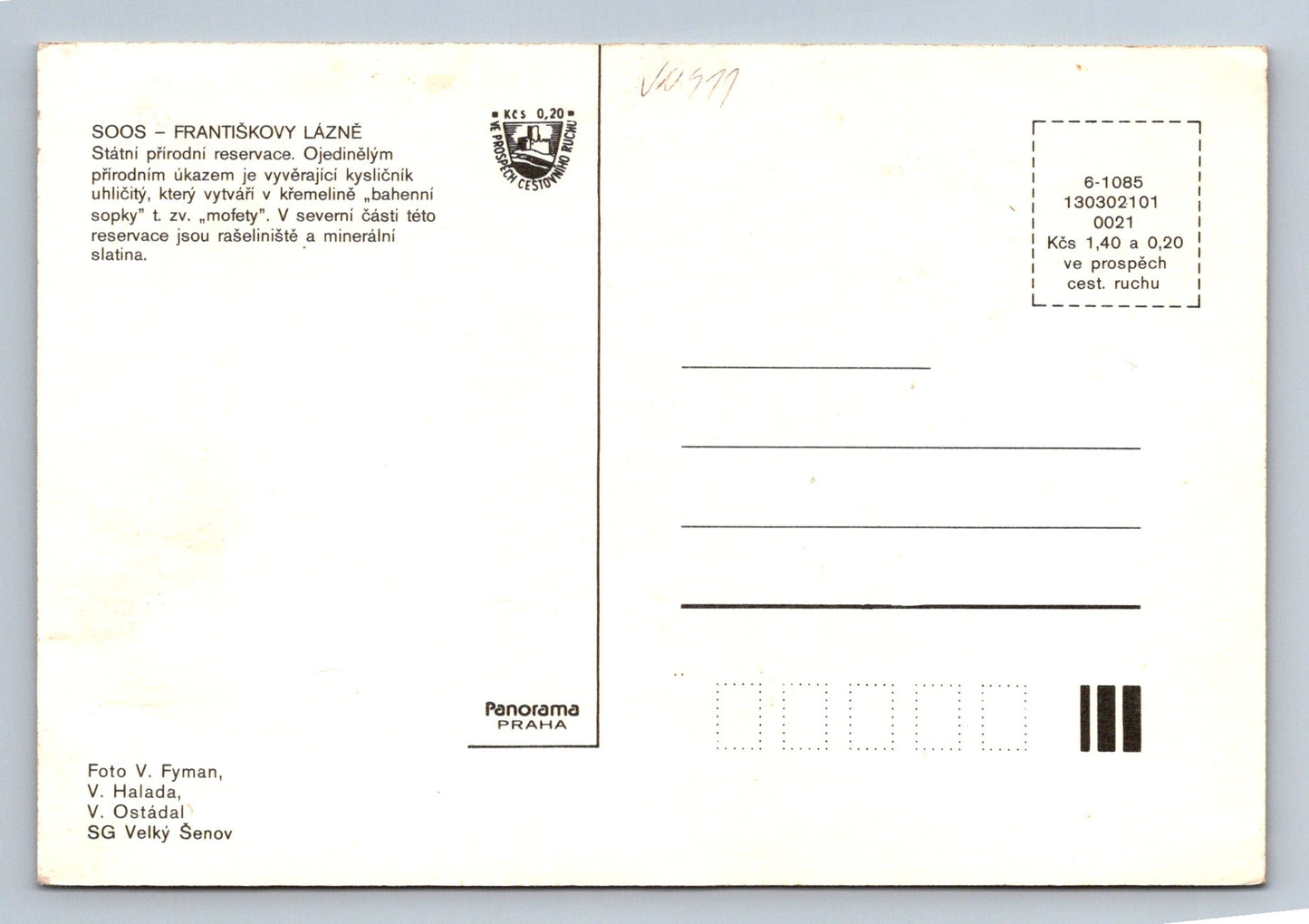 Pohlednice Františkovy lázně -SOOS (JN411)