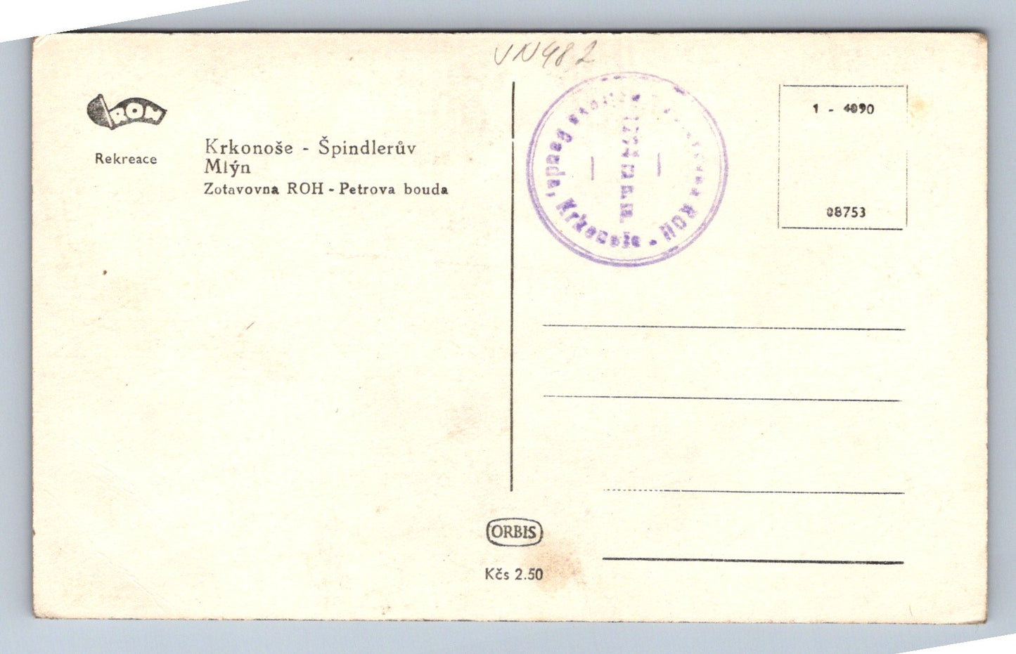 Pohlednice Krkonoše - Špindlerův Mlýn - Zotavovna (JN482)