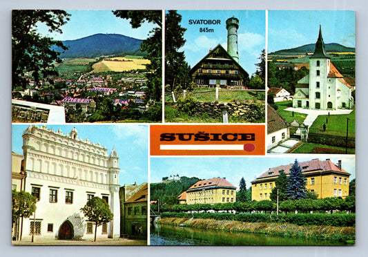 Pohlednice Sušice - celkový pohled (JN542)