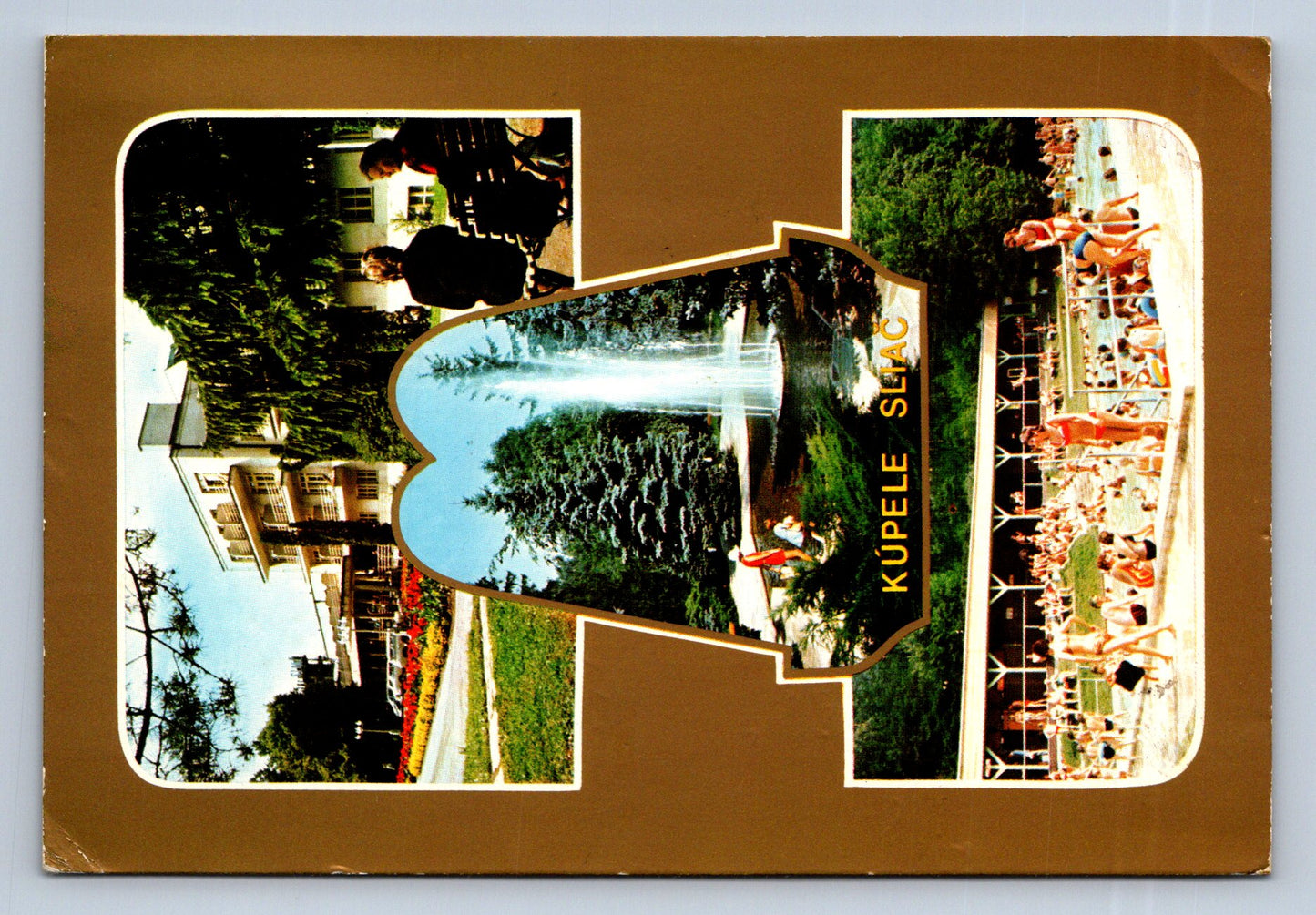 Pohlednice Kúpele Sliač - fontána (JN548)