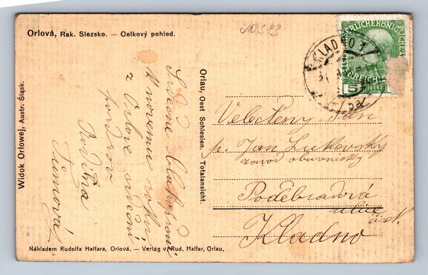 Pohlednice Orlová,Rak.Slezko - celkový pohled (JN583)