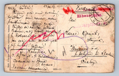 Pohlednice Ivančice - kasárna - nádraží-žel.most-ústav hluchoněmých (J