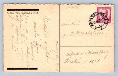 Pohlednice Karly Vary -celkový pohled (JN602)