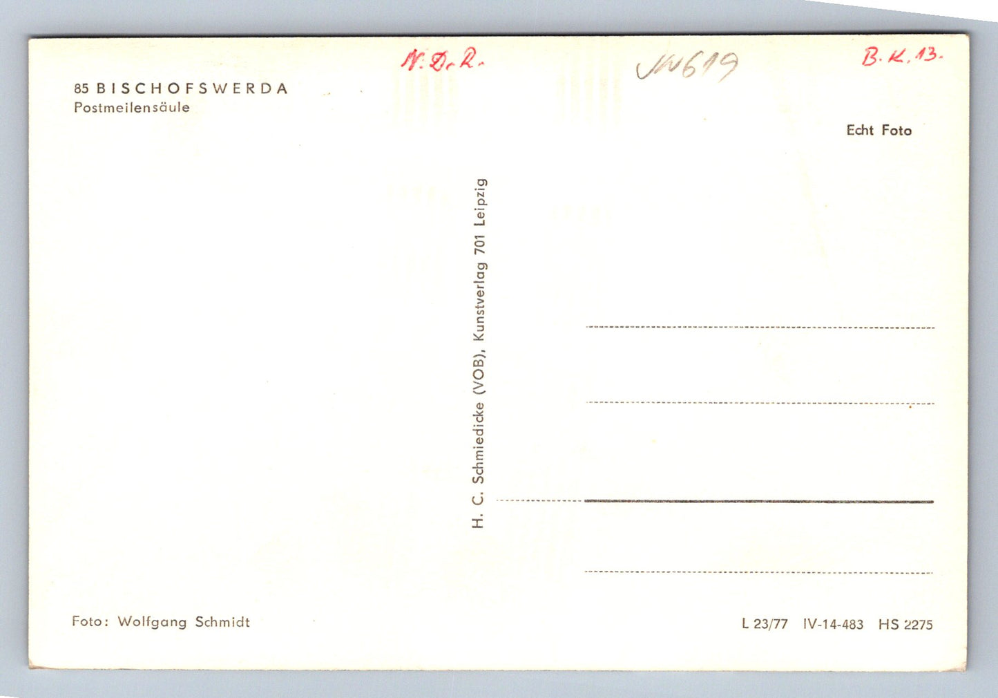 Pohlednice 85 Bischofswerda (JN619)